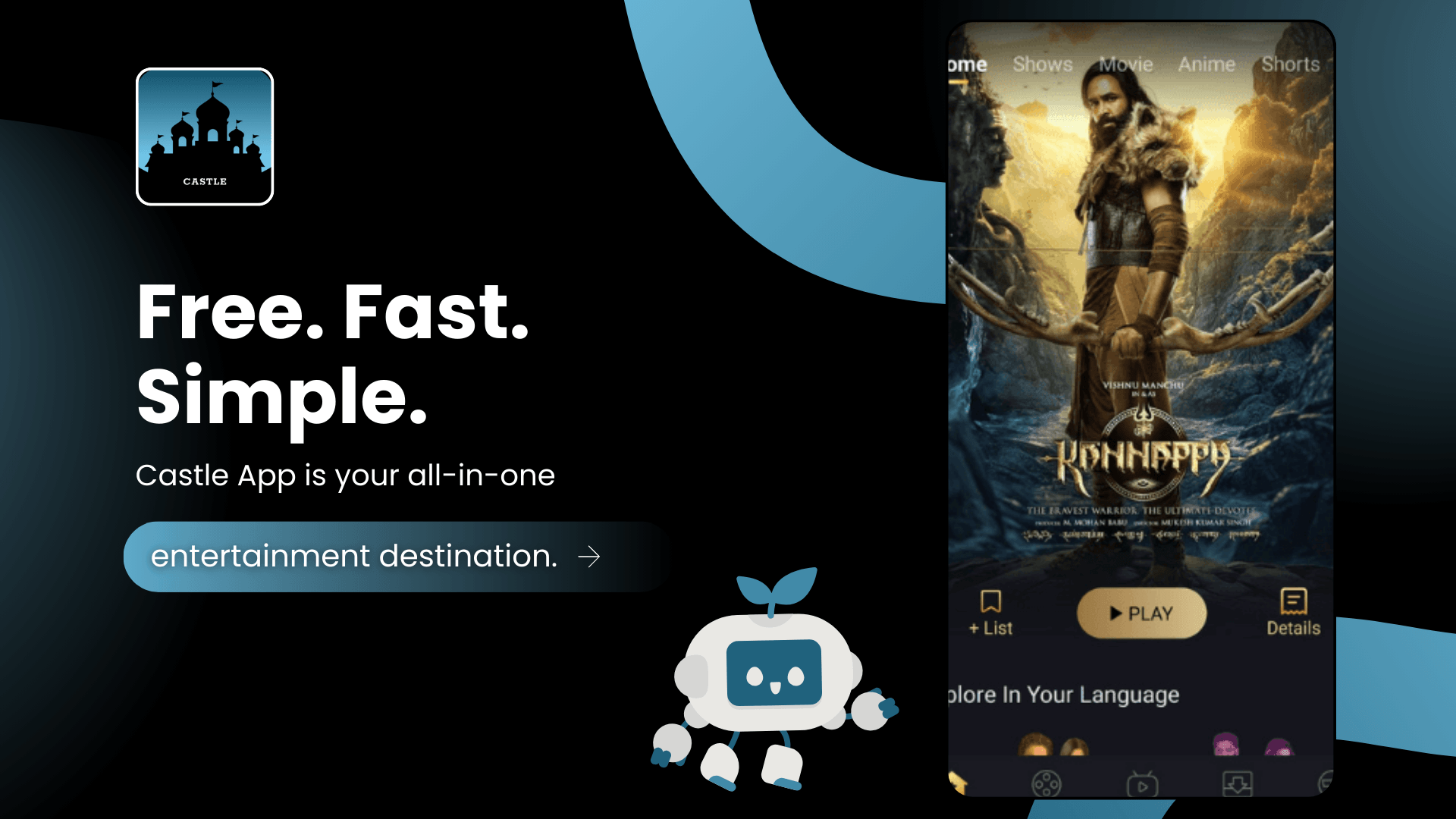Castle App APK Free Download for Movies and Live TV